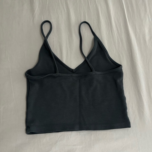 Aritzia cropped navy blue tank top - Picture 2 of 3